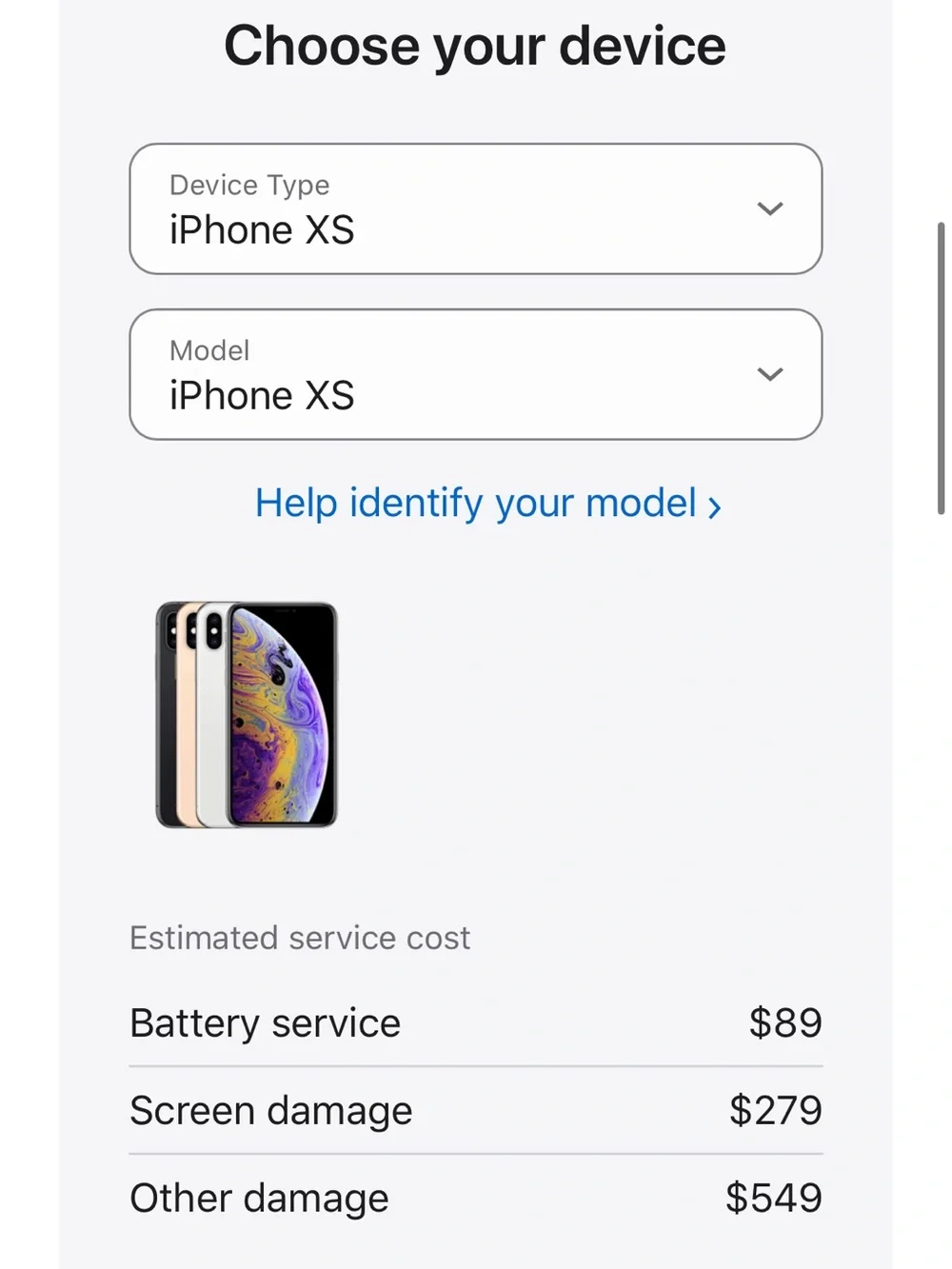 Gold iPhone XS Unlocked 256GB